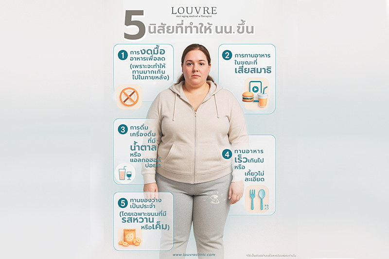 5 นิสัยที่ทำให้ร่างเปลี่ยน…แบบไม่รู้ตัว 